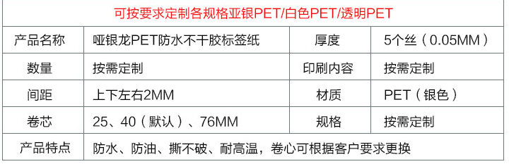 PVC合成標(biāo)簽紙